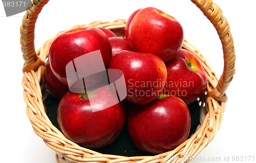 Image of basket with red apples