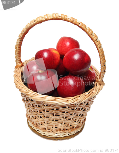Image of basket with red apples