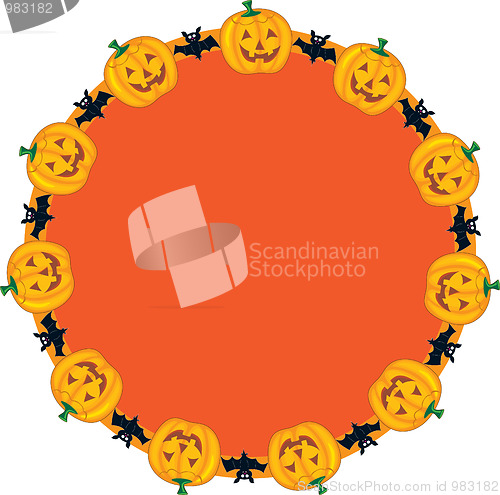 Image of Jack O Lantern Wreath