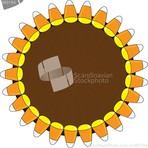 Image of Candy Corn Wreath