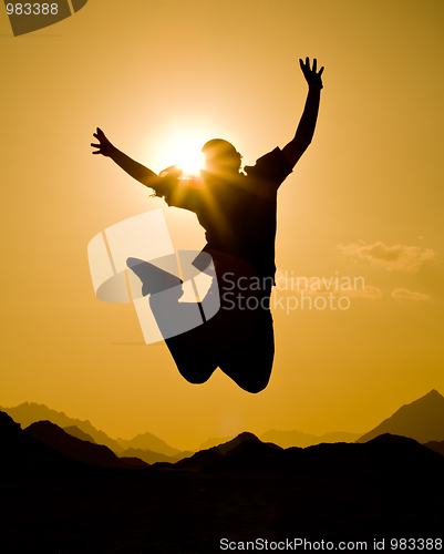 Image of happy jump