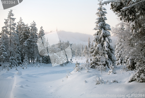 Image of winter resort in Finland