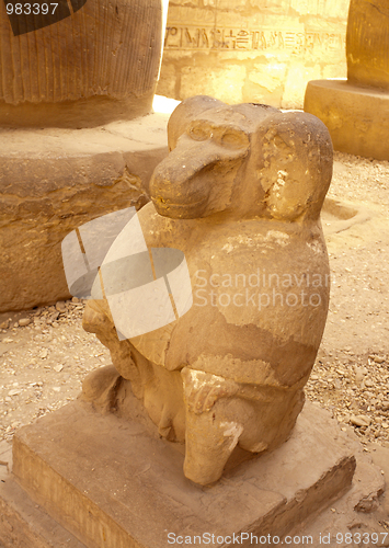 Image of Egyptian statue of monkey