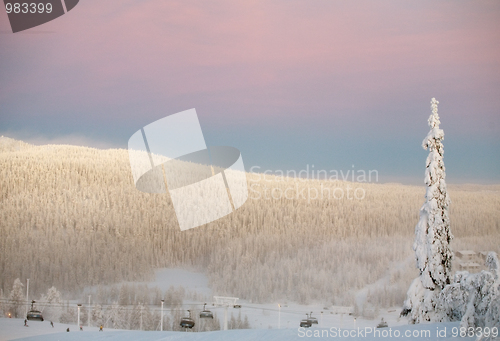 Image of ski resort, Ruka, Finland