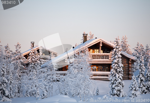 Image of winter house