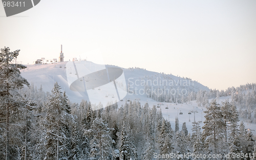 Image of ski resort landscape