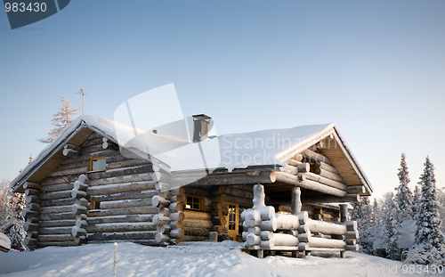 Image of winter cottage