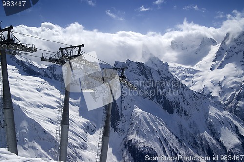 Image of Ropeway at ski resort