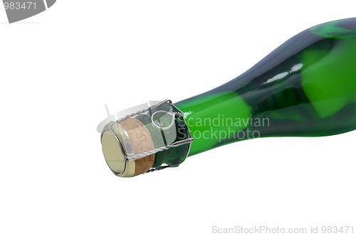 Image of Champagne bottle close-up