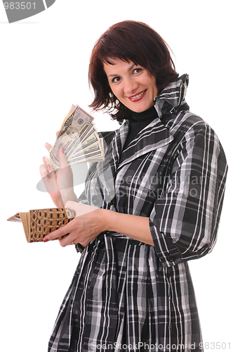 Image of woman with money