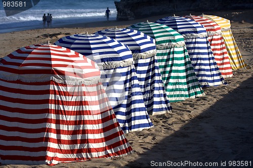 Image of colorful array of tents