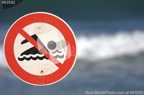 Image of prohibiting bathing