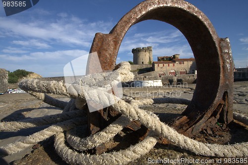 Image of view of the castle  of Socoa 