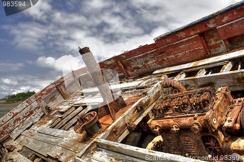 Image of a shipwreck in the cemetery Rostellec