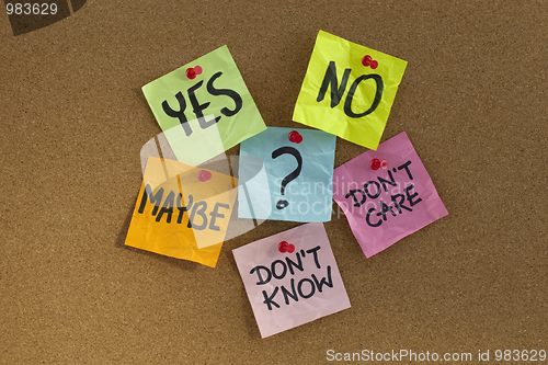 Image of undecided voter concept