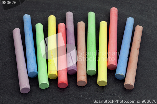 Image of colorful sticks of chalk