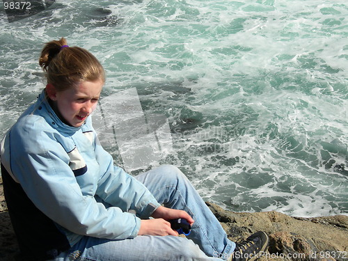 Image of Girl by the sea