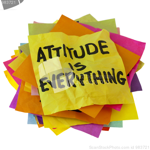 Image of attitude is everything