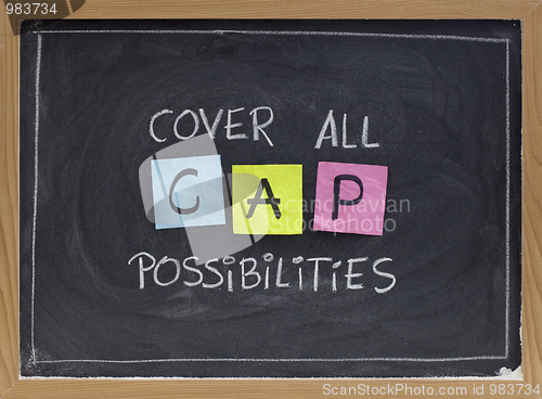 Image of cover all possibilities