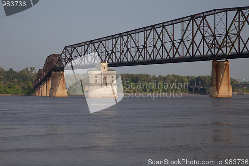 Image of Mississippi River bridge