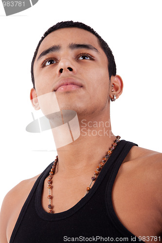 Image of young and handsome latin man