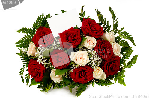 Image of Roses with gift card