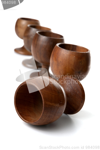 Image of Wooden cups