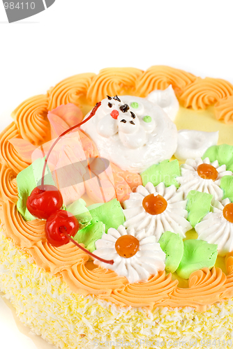 Image of cream cherry cake