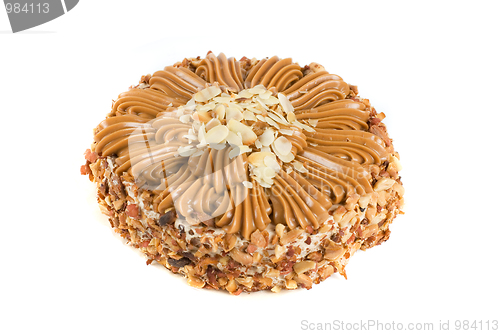 Image of tasty nuts cake