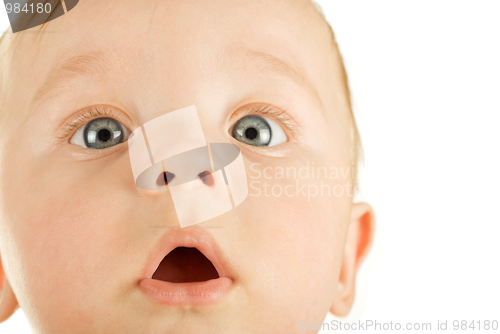 Image of baby boy closeup portrait