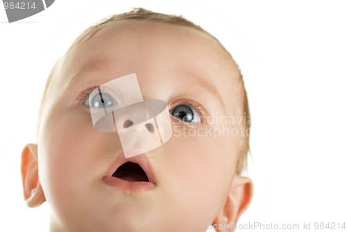 Image of baby boy closeup portrait