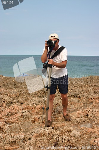 Image of Camera Man on Shoreline