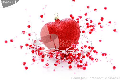 Image of red heart ball