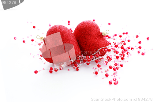 Image of red heart ball