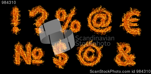 Image of Set of Fire signs