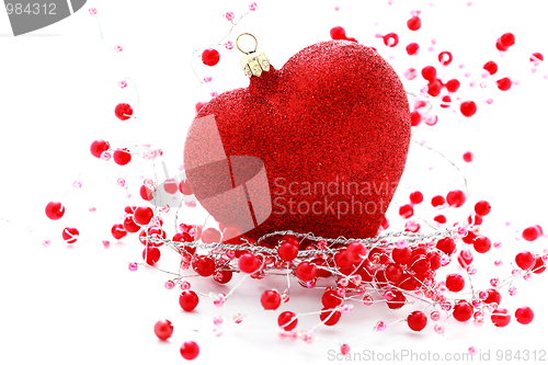 Image of red heart ball