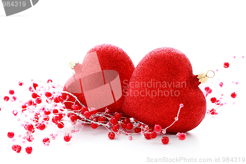 Image of red heart ball