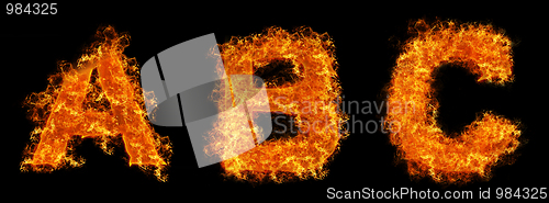 Image of Set of Fire letter A B C