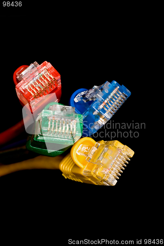 Image of Network Cables. Macro.