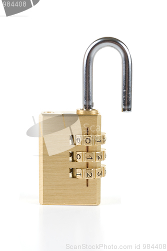 Image of open code lock