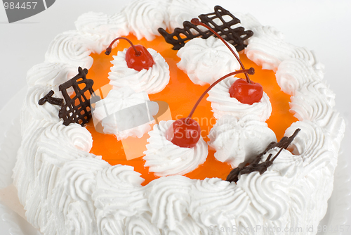 Image of cream cherry cake