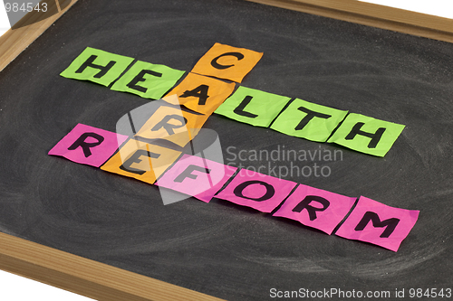 Image of health care reform crossword