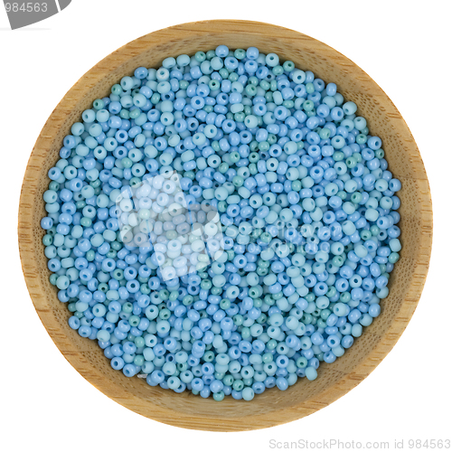 Image of blue and grean glass beads