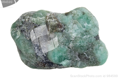 Image of raw emerald gemstone