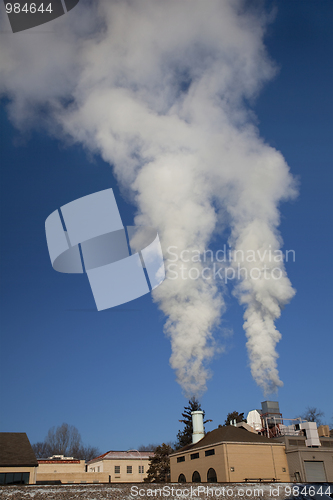 Image of smoke and steam plume