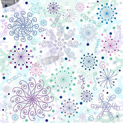 Image of Seamless pastel christmas wallpaper 