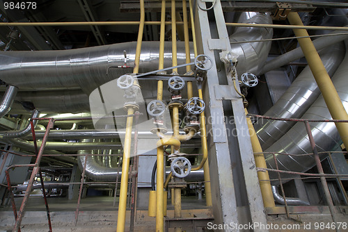 Image of Industrial zone, Steel pipelines