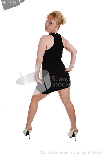 Image of Girl in black dress.