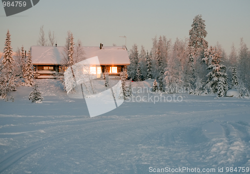 Image of winter cottage