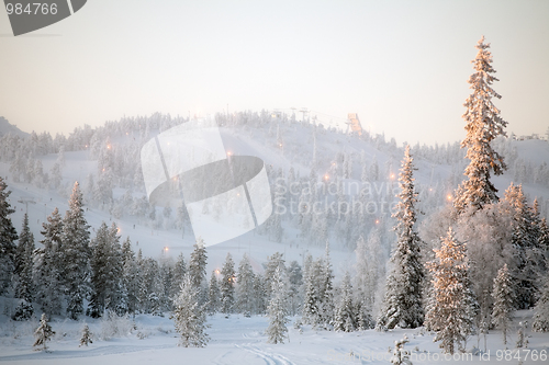 Image of ski resort landscape